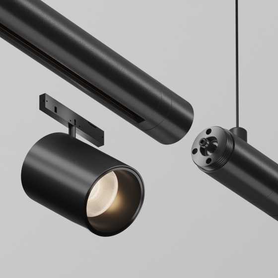 Шинопровод накладной/подвесной Модульная система освещения Shelf черный 492 мм 6