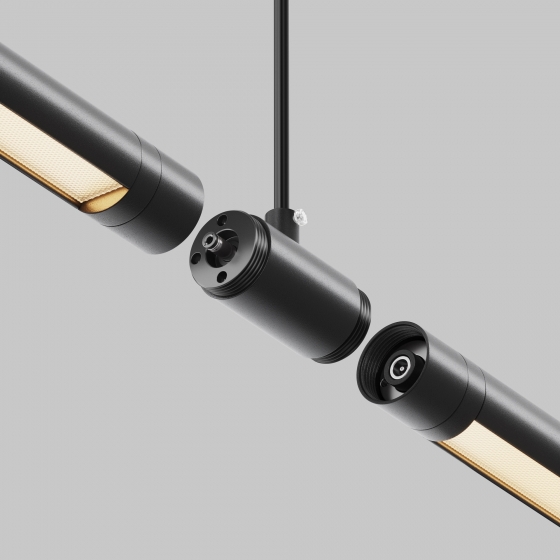 Прямой коннектор Shelf черный 4