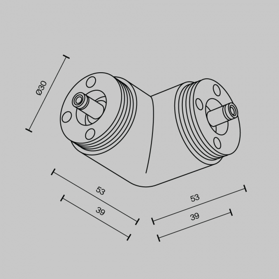 Угловой коннектор Accessories for system Shelf черный 2