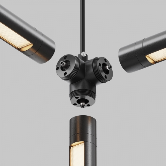 Коннектор T-образный для системы Shelf черный 4