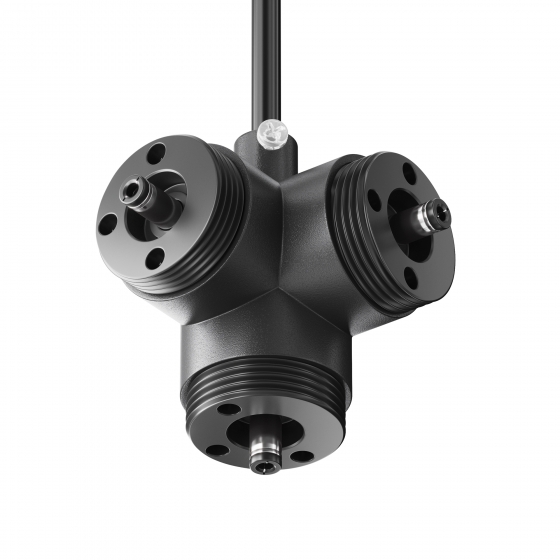 Коннектор T-образный для системы Shelf черный 1