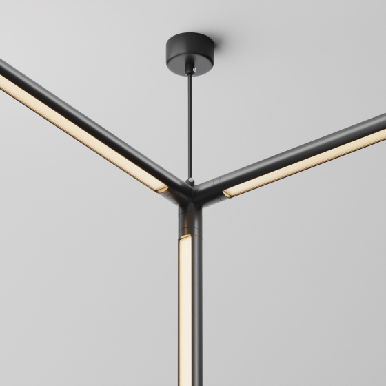 Коннектор T-образный для системы Shelf черный 2