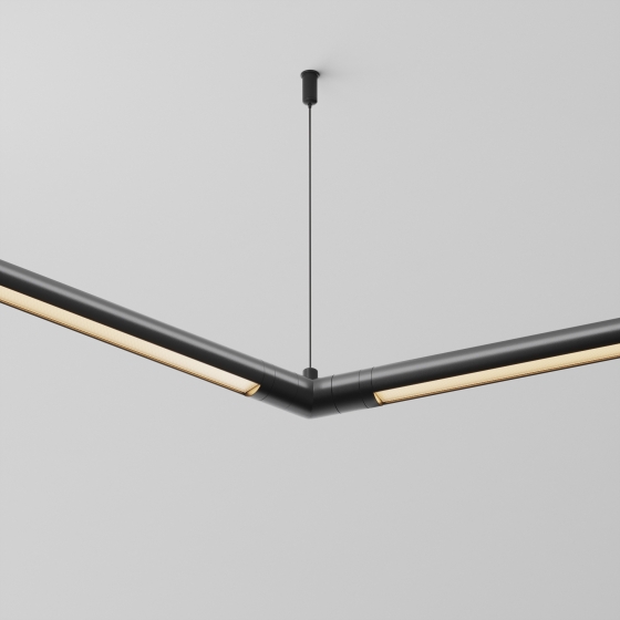 Угловой коннектор 120° Shelf черный 2