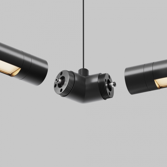 Угловой коннектор 120° Shelf черный 4