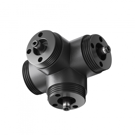 Коннектор X-образный для системы Shelf черный 1