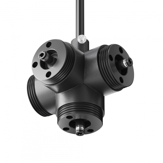 Комплектующие для систем освещения Shelf Х-образный коннектор черный 1