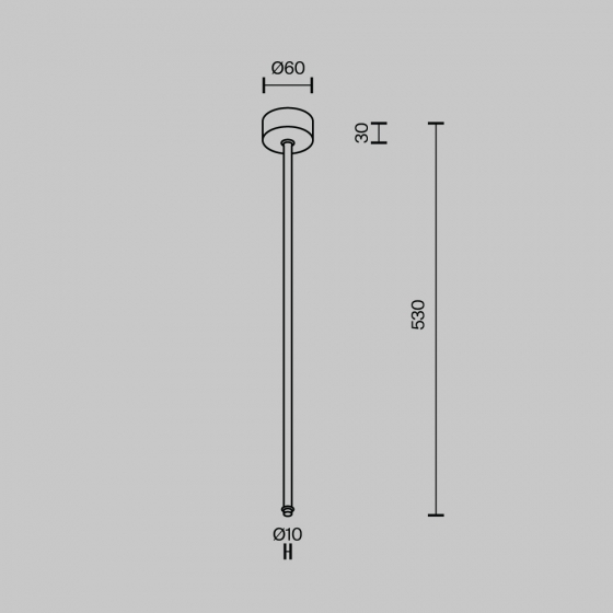 Подвес на жёстком основании Shelf черный 5