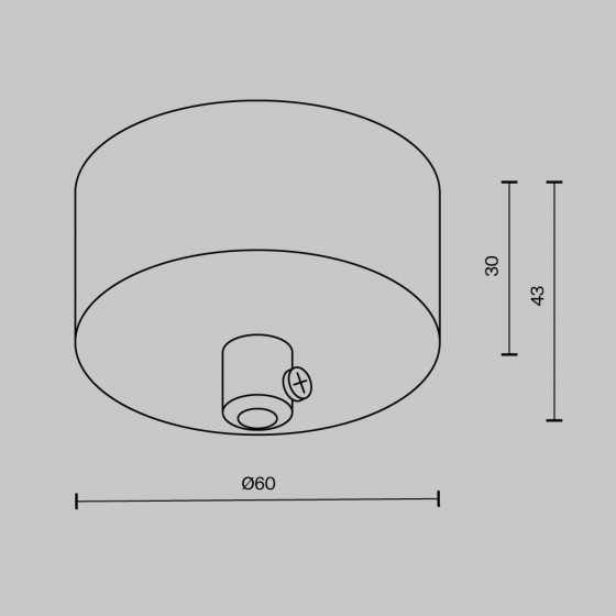 Потолочная чаша Technical Shelf черная 5