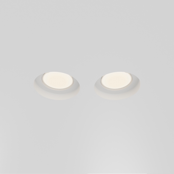 Встраиваемый светильник Gyps Modern белый 2 лампы 8