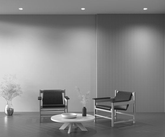 Встраиваемый светильник Dot черный квадратный 15