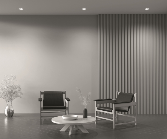 Встраиваемый светильник Dot черный квадратный 7