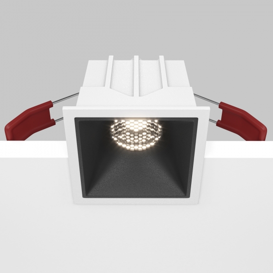 Встраиваемый светильник Alfa LED белый квадратный 14