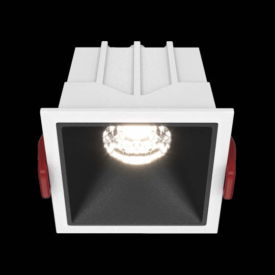 Встраиваемый светильник Alfa LED белый квадратный 3