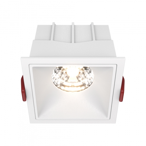Встраиваемый светильник Альфа квадратный белый 3