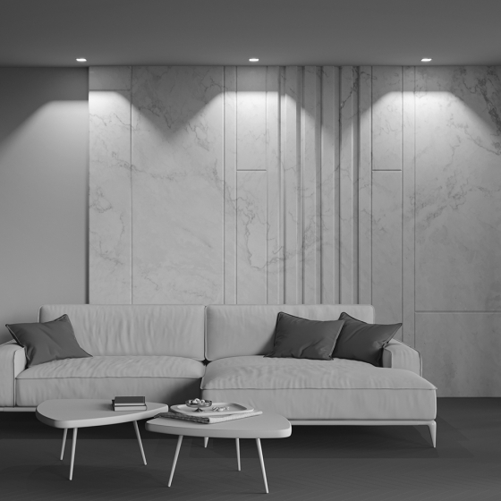 Встраиваемый светильник Альфа квадратный белый 21