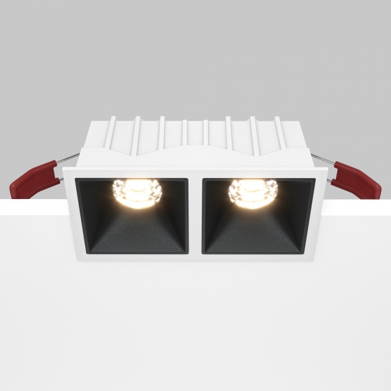 Встраиваемый светильник Альфа LED белый прямоугольный 10