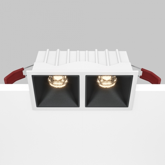 Встраиваемый светильник Альфа LED белый прямоугольный 14