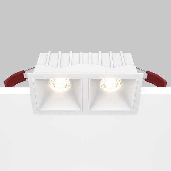 Встраиваемый светильник Alfa LED квадратный белый 11