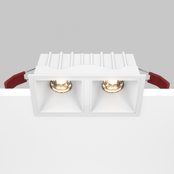 Встраиваемый светильник Alfa LED квадратный белый 15