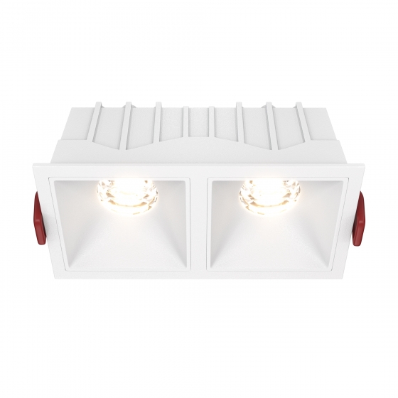Встраиваемый светильник Alfa LED квадратный белый 1
