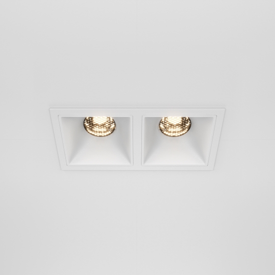 Встраиваемый светильник Alfa LED квадратный белый 16