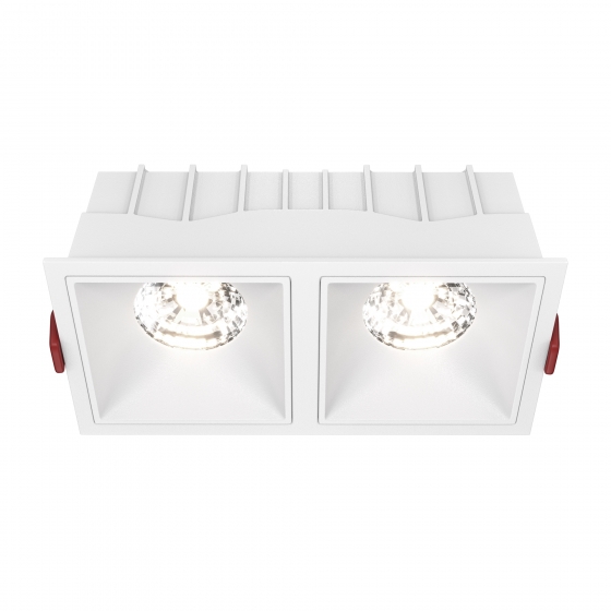 Встраиваемый светильник Alfa LED белый квадратный 1