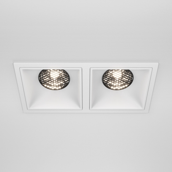 Встраиваемый светильник Alfa LED белый квадратный 15