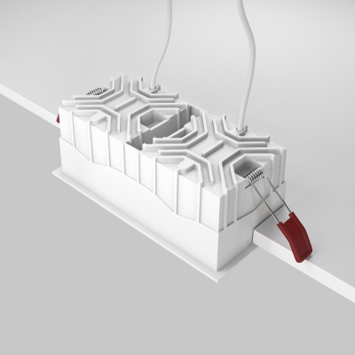 Встраиваемый светильник Alfa LED белый квадратный 12