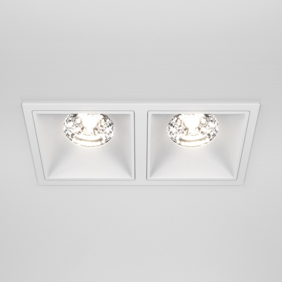 Встраиваемый светильник Alfa LED белый квадратный 9