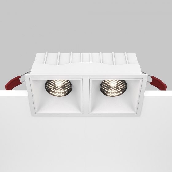 Встраиваемый светильник Alfa LED белый квадратный 14