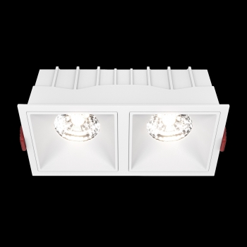Встраиваемый светильник Alfa LED белый квадратный