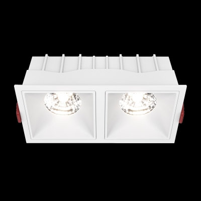 Встраиваемый светильник Alfa LED белый квадратный 3