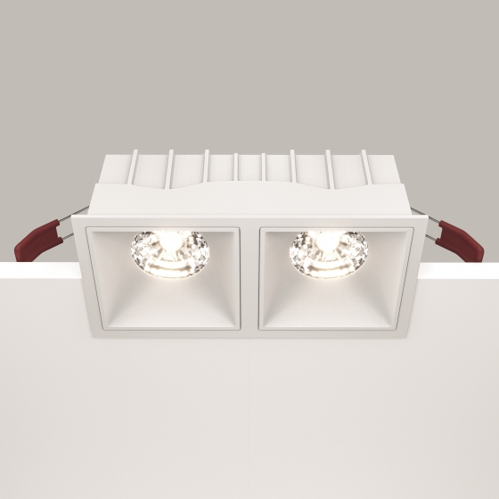 Встраиваемый светильник Alfa LED белый квадратный 5