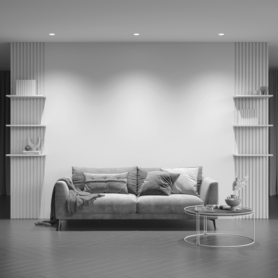 Встраиваемый светильник Share круглый белый 11