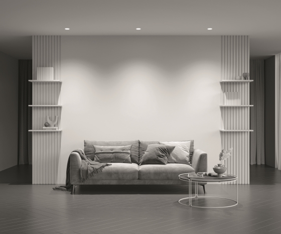 Встраиваемый светильник Share круглый белый 6