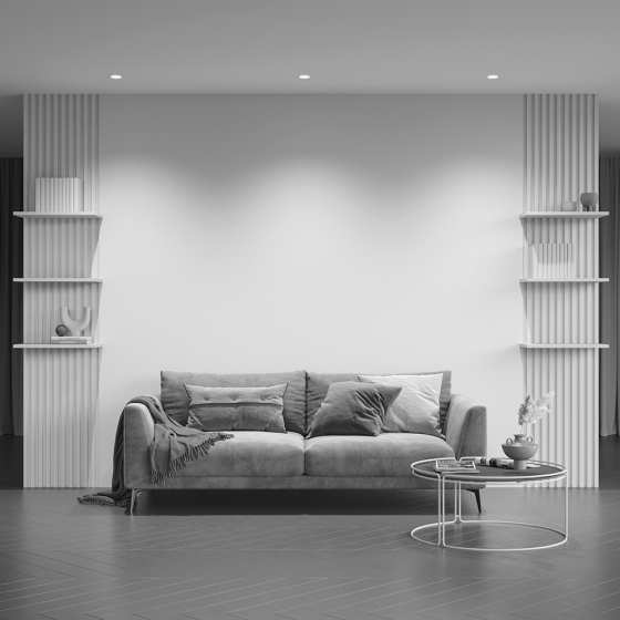 Встраиваемый светильник Share черный круглый 7