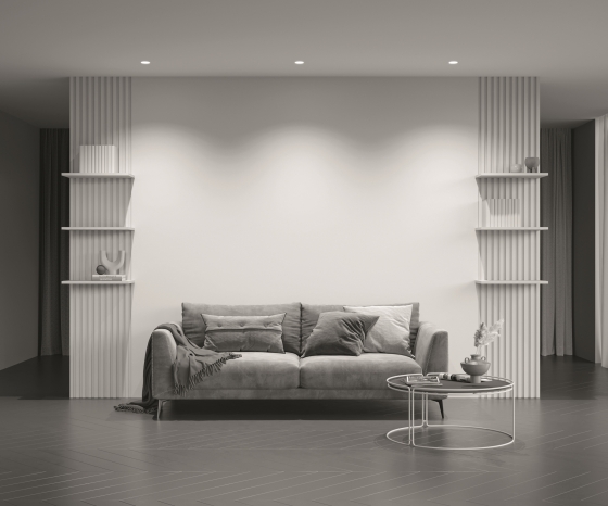 Встраиваемый светильник Share круглый белый 8