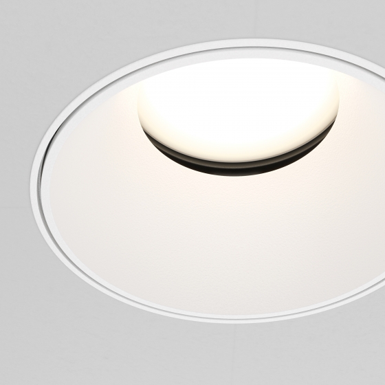 Встраиваемый светильник Share круглый белый 10