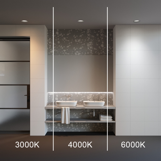 Встраиваемый светильник Okno черный круглый 2