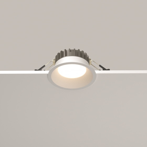 Встраиваемый светильник Okno белый круглый 10