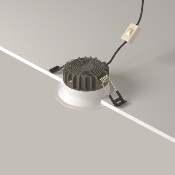 Встраиваемый светильник Okno белый круглый 11