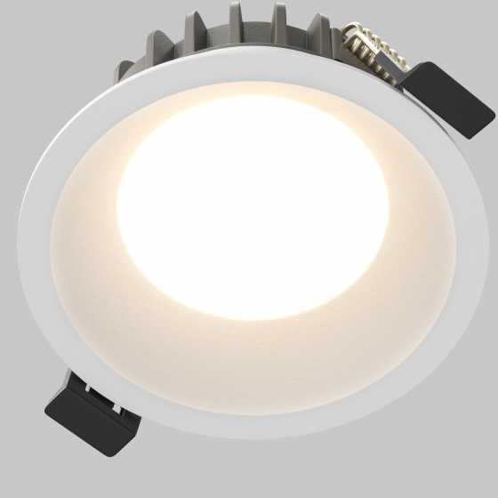 Встраиваемый светильник Okno белый круглый 3