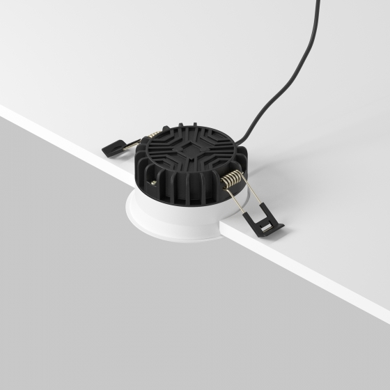 Встраиваемый светильник Okno круглый белый 3