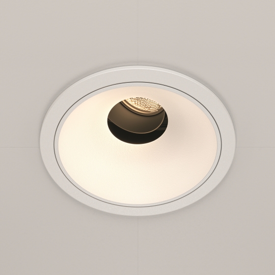 Встраиваемый светильник Wise круглый белый 6