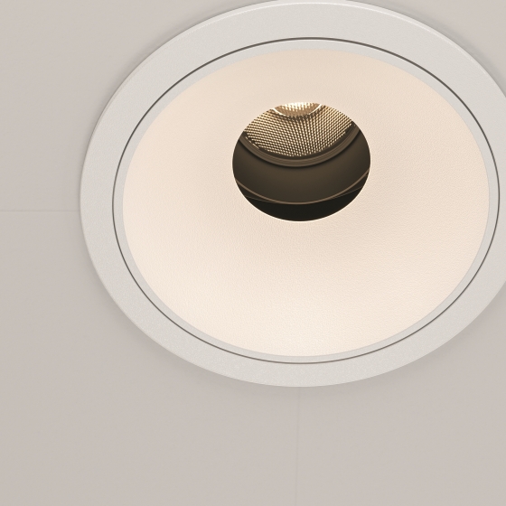 Встраиваемый светильник Wise круглый белый 5