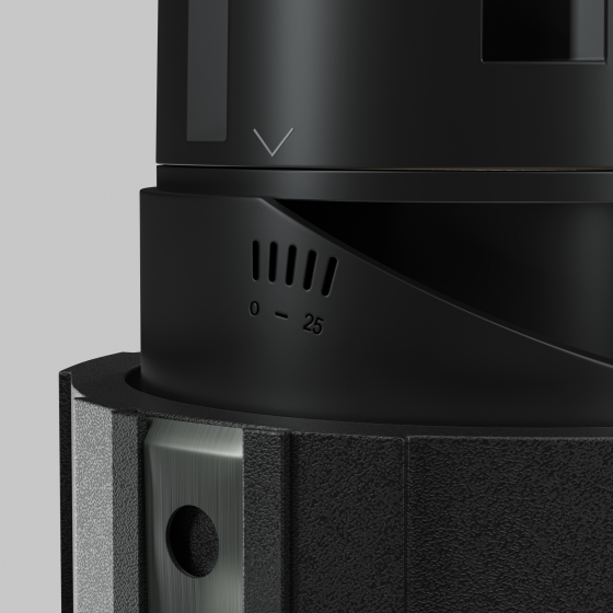 Встраиваемый светильник Wise черный круглый 16