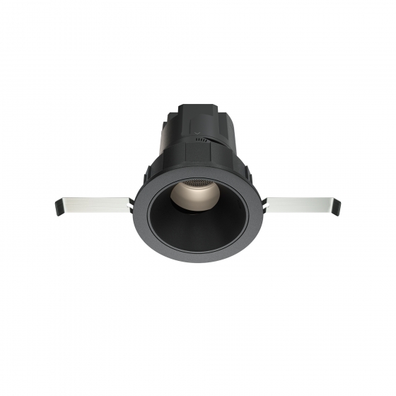 Встраиваемый светильник Wise черный круглый 2