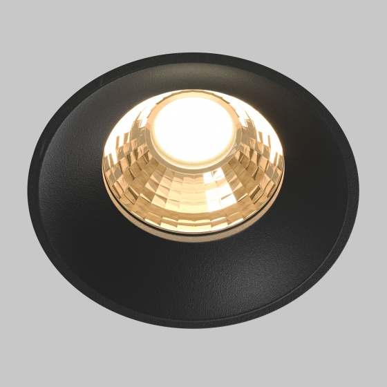 Встраиваемый светильник Round черный 2