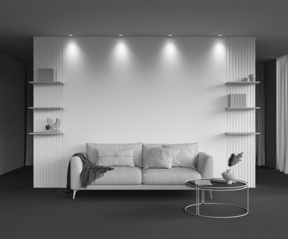 Встраиваемый светильник Раунд белый 80 мм 3