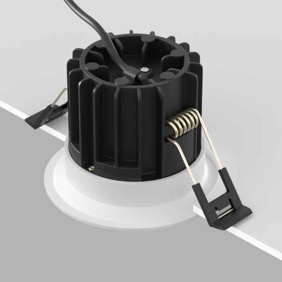 Встраиваемый светильник Раунд белый 80 мм 4